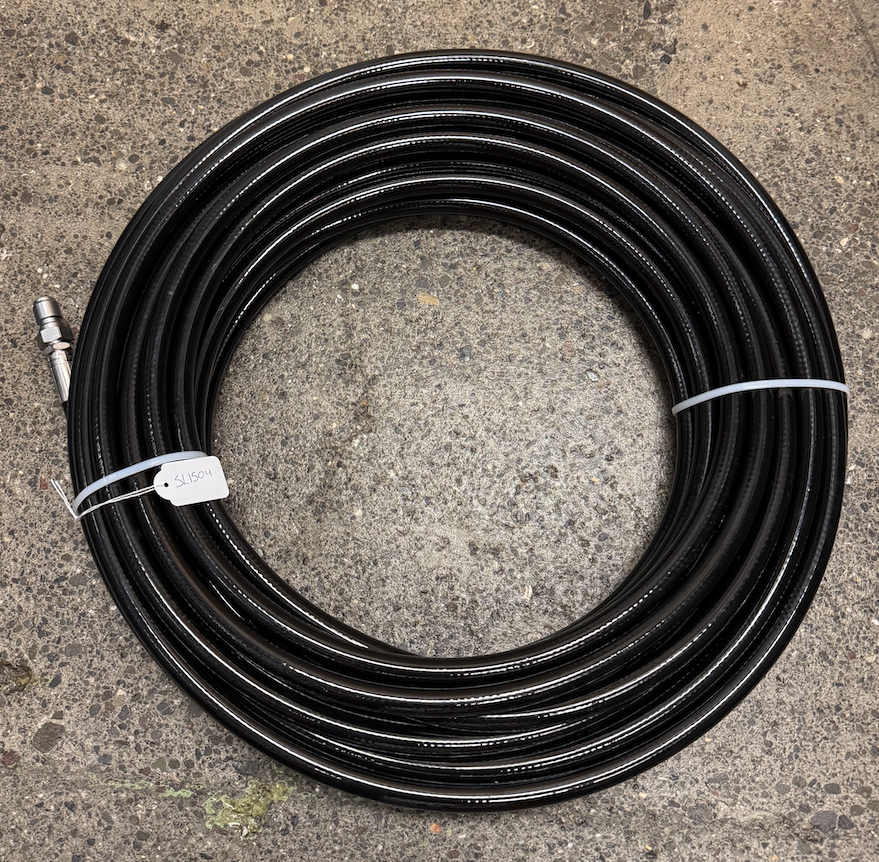 R7 Thermoplastic 3/8 hose 1/4" male & LP connect for rotating nozzle